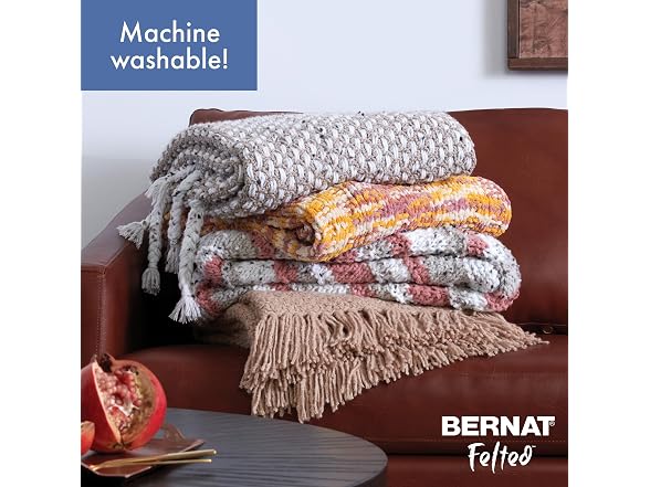 Bernat Felted Storm Blue Yarn - 3 Pack