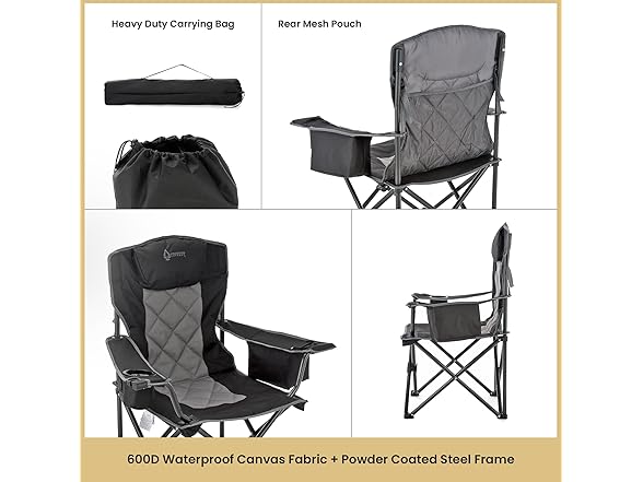ARROWHEAD OUTDOOR 2-Pack Camping Quad Chair