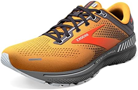 Brooks Adrenaline GTS 22 Men's Shoes Orange/Pearl/High Rise Size 10.5