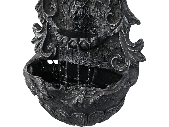 Sunnydaze Stoic Courage Wall Water Fountain