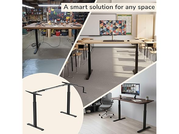 Mount-It! Manual Standing Desk Frame