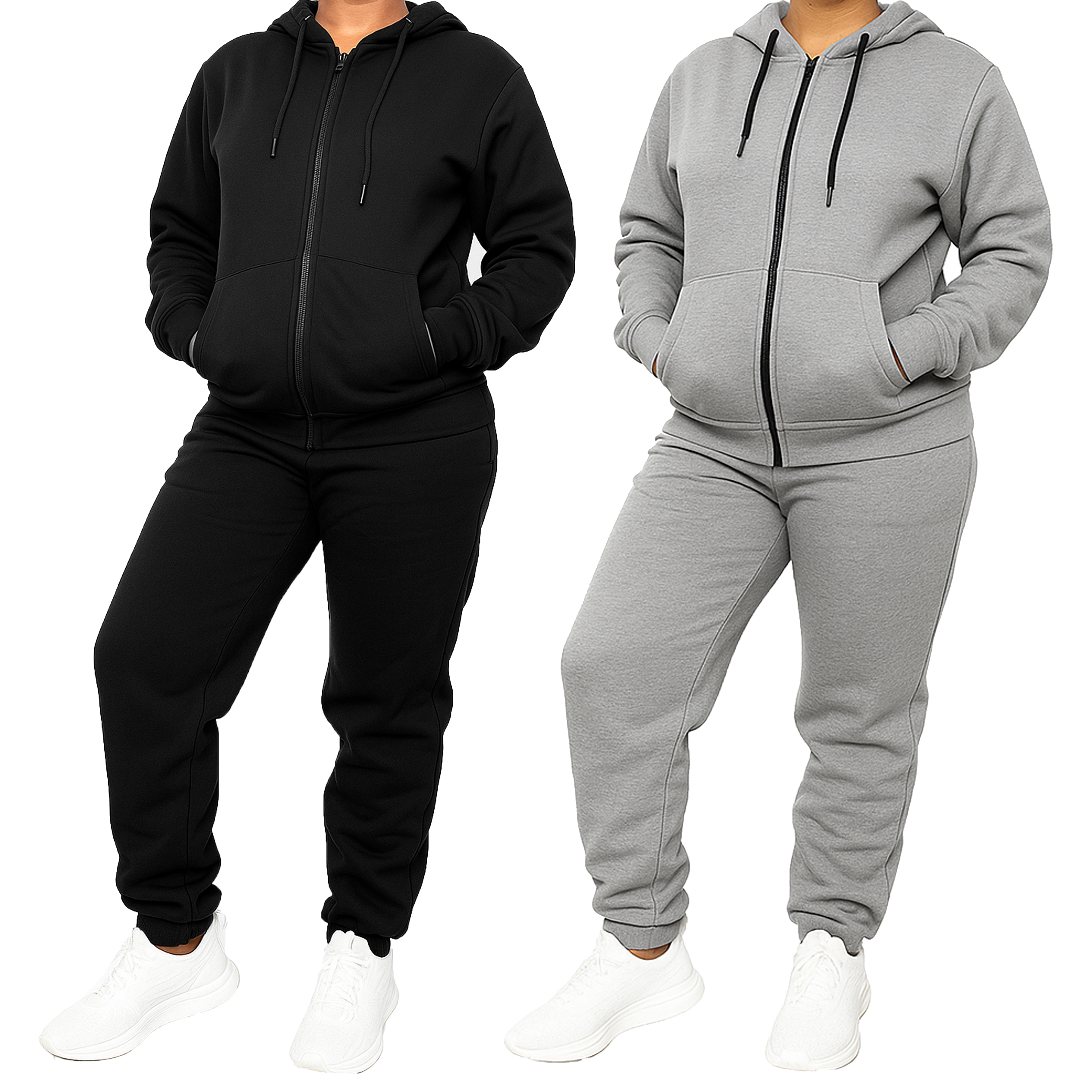 Womens Fleece-Lined Hoodie & Jogger Sets - Gallery 28