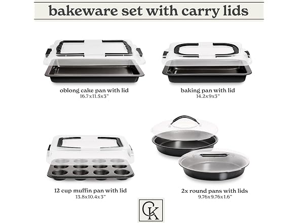Country Kitchen Baking Pans Set - 10 Piece - Gallery 2