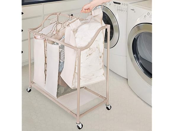 Smart Design Triple Compartment Hamper