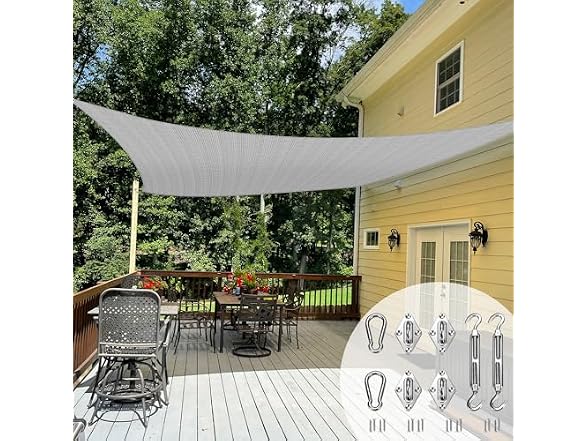TANG TANG Sun Shade Sail 10' x 14' Rectangle