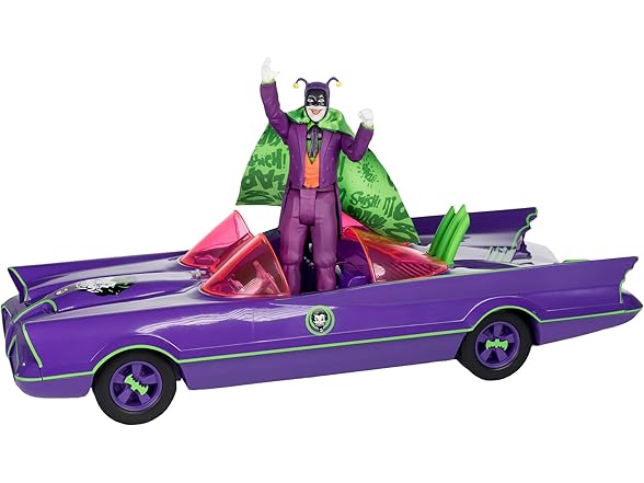 McFarlane Toys - DC Retro Batmobile & The Joker