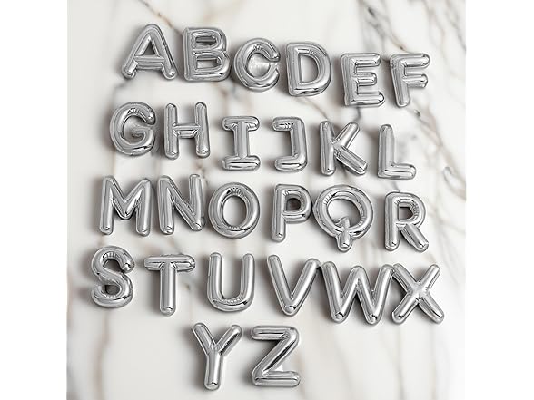 LLYONE Balloon Initial Necklaces