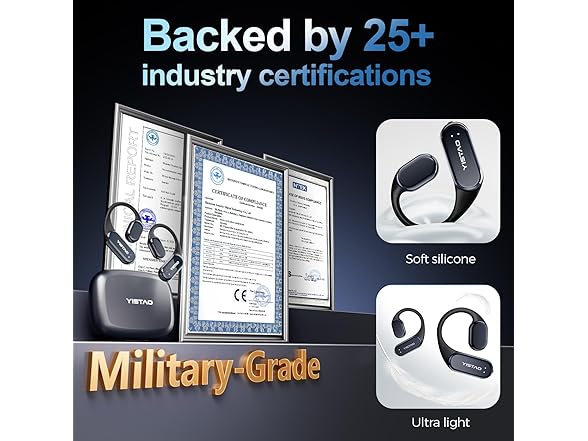 Yistao Bone Conduction Headphones BT5.3