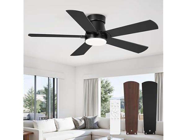 $39.99, Was $55.99, 28% Off! Fanbulous Black 42” Ceiling Fan with Lights dealfomo