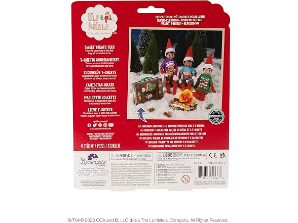 The Elf on the Shelf Claus Couture Sweet Treat 3-Shirt Set