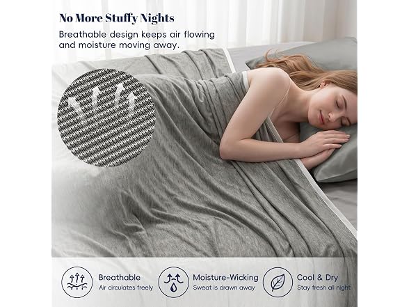 PHF Charcoal Grey Cooling Blanket King 108"x90"