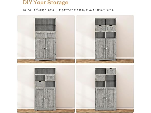 TEENFON Tall Storage Cabinet