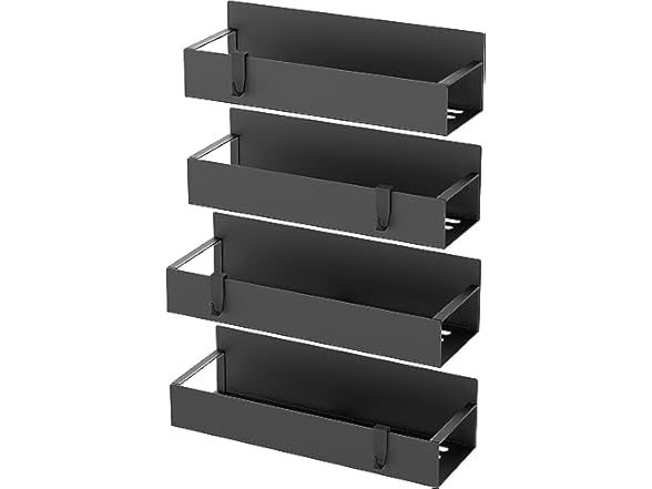 Agotglmi 4 Pack Magnetic Spice Rack