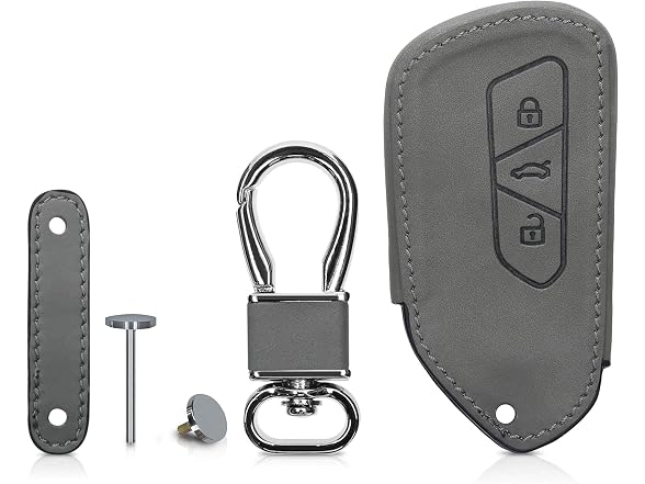 kwmobile Key Cover Compatible with VW Golf 8 Grey