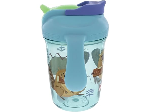Nuby Multi-Function 2-in-1 Toddler Cup, Beaver