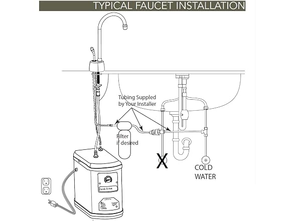 Westbrass D271HFP-26 Velosah 9" 1-Handle Hot Water Dispenser