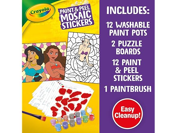 Crayola Peel & Paint Mosaic Stickers