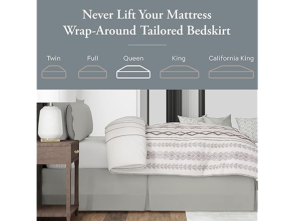 Bed Maker’s Never Lift Your Mattress Bed Skirt