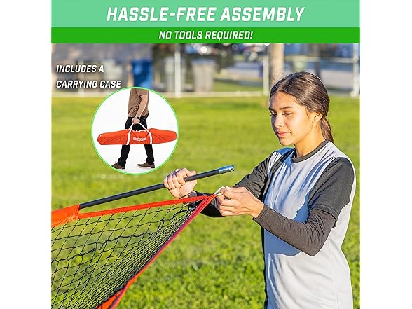 GoSports Strike Net 12 ft x 8 ft Soccer Training Goal