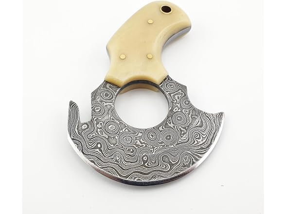 Drevni Steel GAR-119 Skinning Knife with Bone Handle