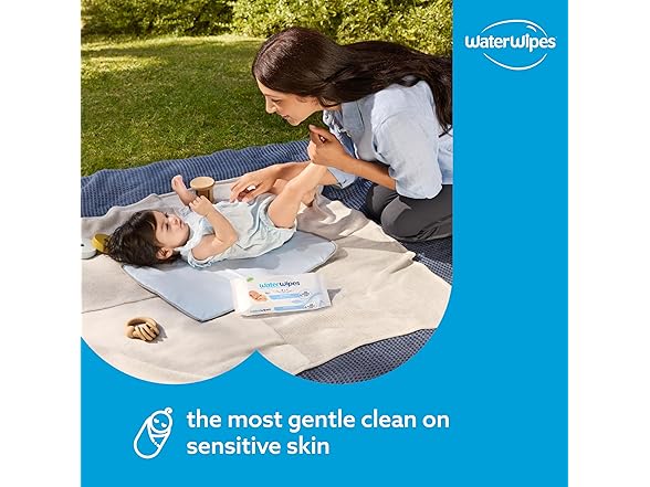 WaterWipes Sensitive Newborn Wipes 60ct