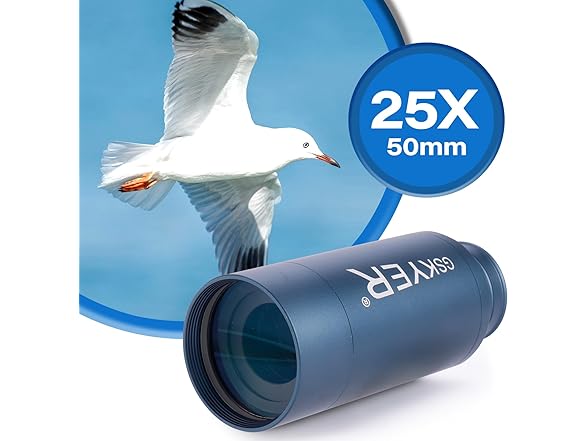 Gskyer 25x50 Monocular Telescope