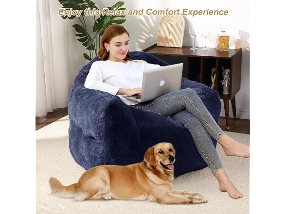Small Bean Bag Chair 39in Light Green