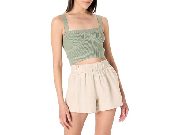 The Drop Womens Zadie Cropped Sweater Tank (S)