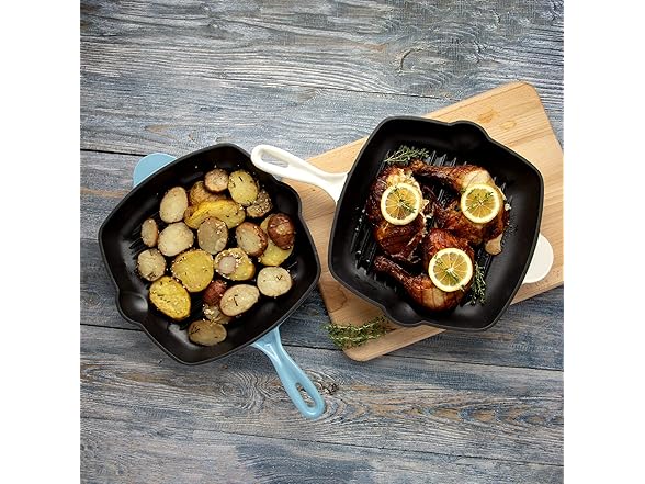 Country Living Enameled Cast Iron11-Inch, Cream