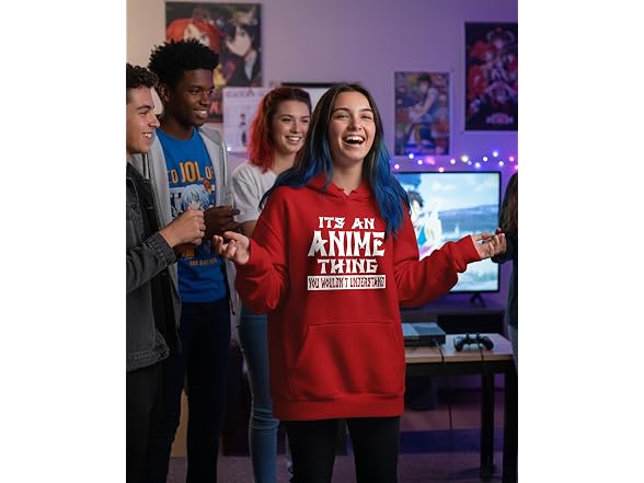 Tstars Women (XXL) Otaku Anime Hoodie Pullover