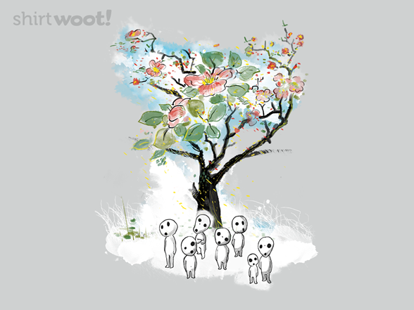 Kodamas a la Hokusai