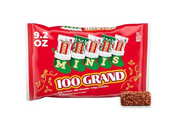 $4.99, Was $8.19, 39% Off! 100 Grand Minis Milk Choc Caramel Bars 9 dealfomo