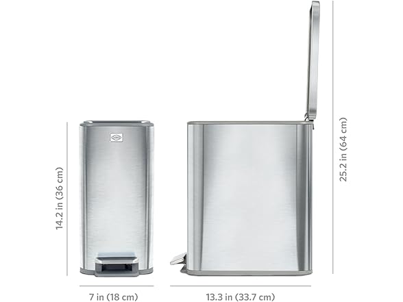 Clorox Slim Trash Can - 2.6 Gallon