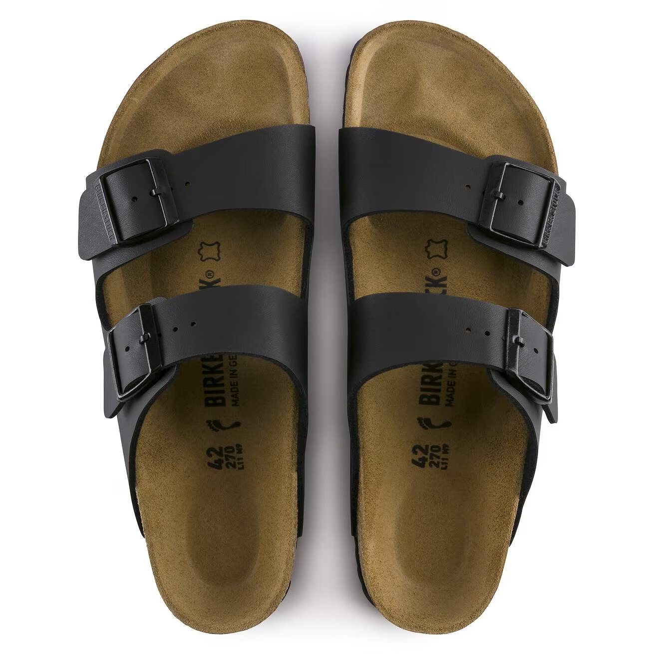 Birkenstock Unisex Arizona Sandal Birko-Flor Black (Open Box) - Gallery 7