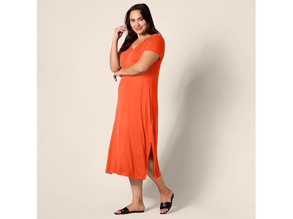 Amazon Essentials Women Jersey V-neck Short Dress