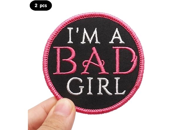 ccrazypatch 2 Pcs I'm A Bad Girl Appliques Patch
