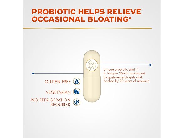 Align Probiotic Bloating Relief + Food Digestion