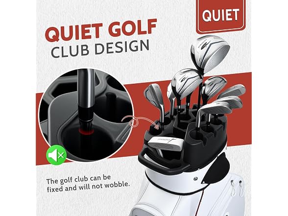 UNIHIMAL BC6275260307559 White Golf Cart Bag Pro (Open Box)
