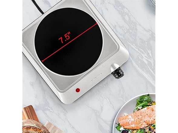 OVENTE Countertop Infrared Single Burner, 1000W