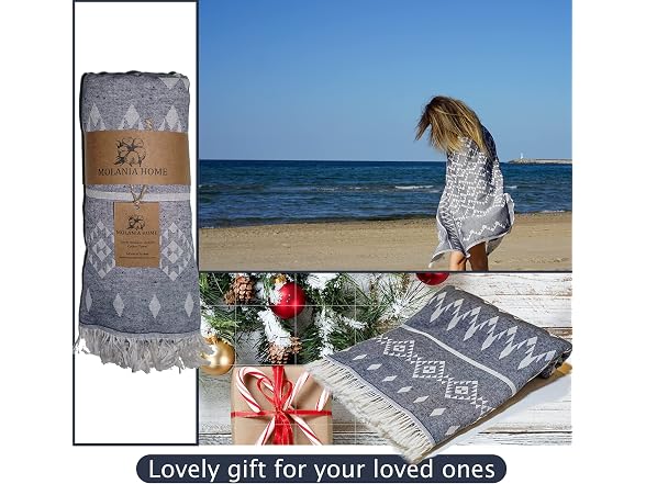 Turkish Beach Towel Oversized 37x72, Quick