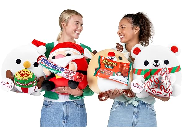 Snackles Christmas Snowman & Chupachups 14 Inch Plush