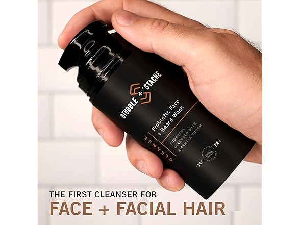 stubble & stache Face Wash and Beard Wash for Men