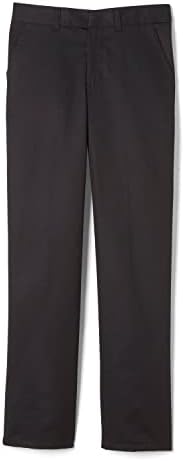 French Toast boys Adjustable Waist Relaxed Fit (Standard & Husky) Pants, Black, 6 US
