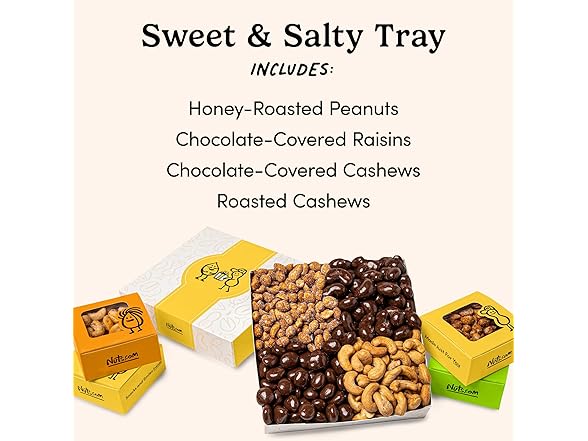 Nuts.com Sweet & Salty Gift Tray, 1.25lb