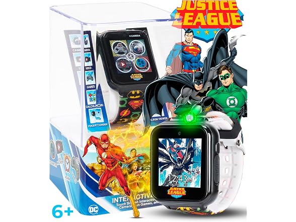 Accutime Boys 40mm Justice League Kids Smart Watch