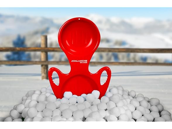 Avalanche Brands Torpedo Snow Sled, Red
