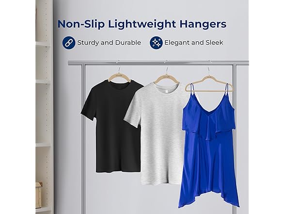 SereneLife 150 Pack Velvet Hangers