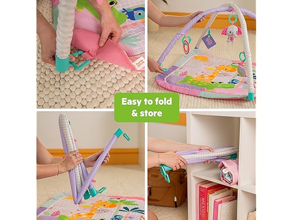 Bright Starts Wild Wiggles Sweet Safari Foldable Mat