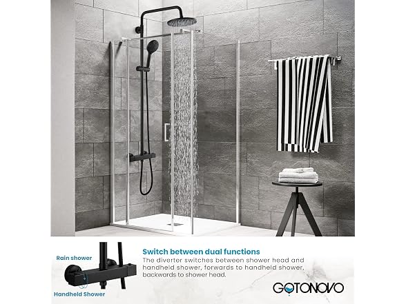 gotonovo Thermostatic Shower System 8''