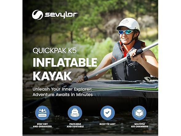 Sevylor QuickPak K5 1 Person Inflatable Kayak